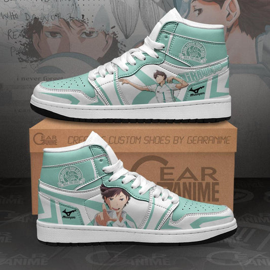 Aoba Johsai High Oikawa Tooru Sneakers Custom Haikyuu Anime Shoes MN10 - 1 - GearAnime