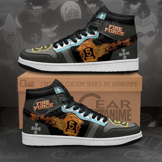 Fire Force Company 5 Sneakers Custom Anime Shoes - 1 - GearAnime