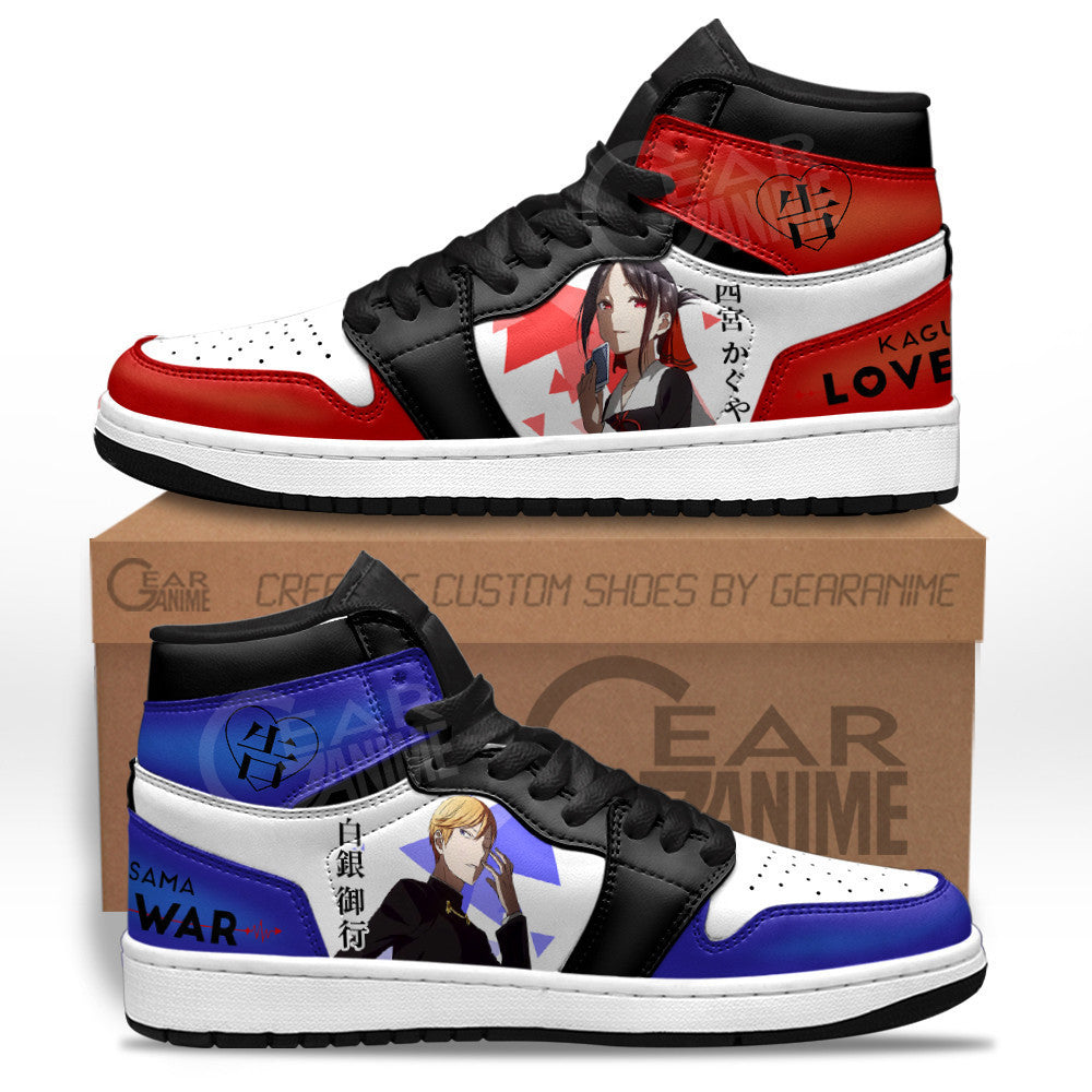 Kaguya Shinomiya and Miyuki Shirogane Sneakers Kaguya-sama Anime ShoesGear Anime