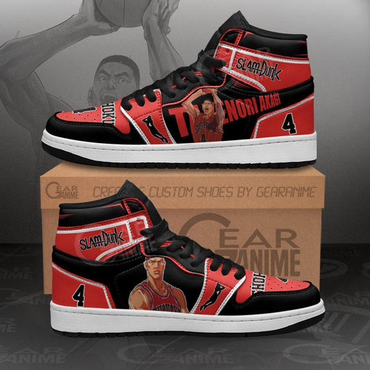 Takenori Akagi Sneakers Custom Anime Slam Dunk Shoes - 1 - GearAnime