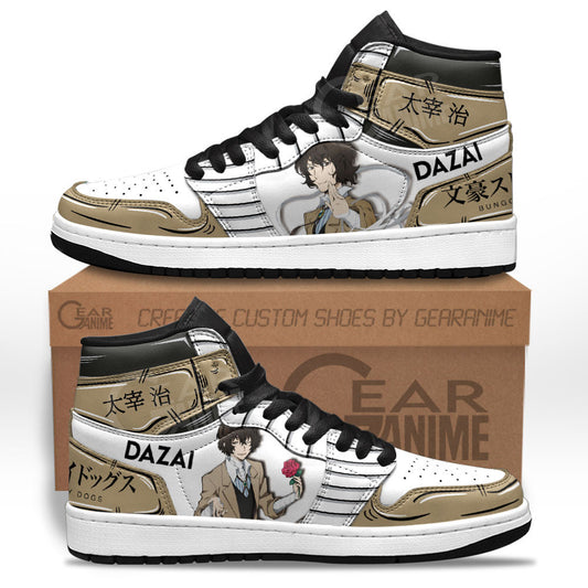 Osamu Dazai Sneakers Bungo Stray Dogs Custom Anime Shoes for OtakuGear Anime