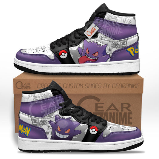 Pokemon Gengar Custom Manga Anime Shoes MV0123 Gear Anime