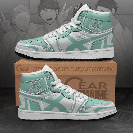 Aoba Johsai High Sneakers Haikyuu Anime Shoes MN10 - 1 - GearAnime