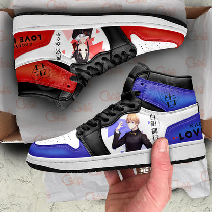 Kaguya Shinomiya and Miyuki Shirogane J1s Sneakers Anime Custom