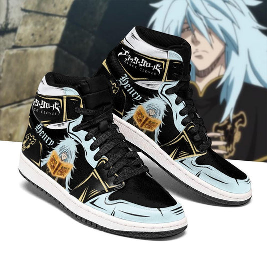 Black Bull Henry Sneakers Black Clover Anime Shoes - 1 - GearAnime