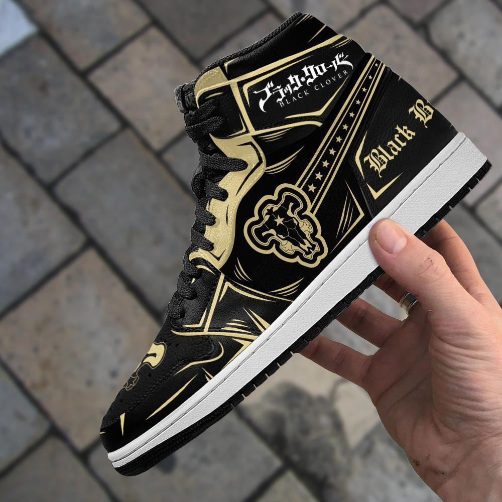 Black Bull Magic Knight Sneakers Custom Anime Black Clover Shoes - 4 - GearAnime