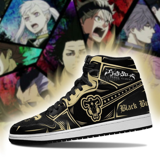 Black Bull Magic Knight Sneakers Custom Anime Black Clover Shoes - 3 - GearAnime