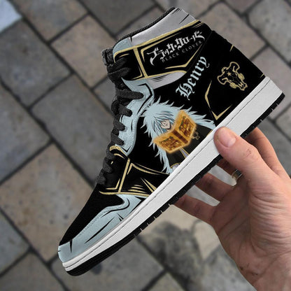 Black Bull Henry Sneakers Black Clover Anime Shoes - 4 - GearAnime