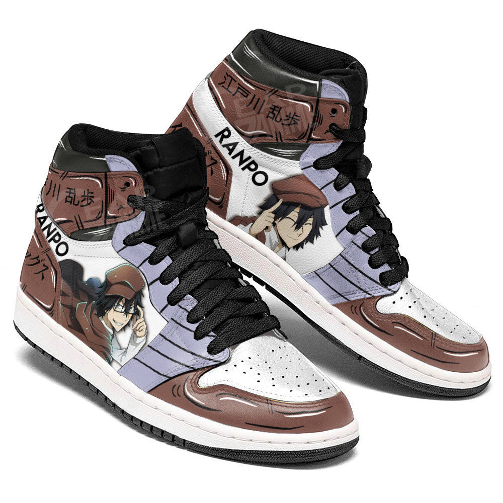 Ranpo Edogawa Sneakers Bungo Stray Dogs Custom Anime Shoes for OtakuGear Anime