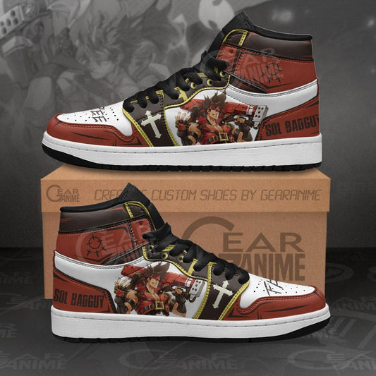 Guilty Gear Sol Badguy Sneakers Custom Guilty Gear Anime Shoes - 1 - GearAnime