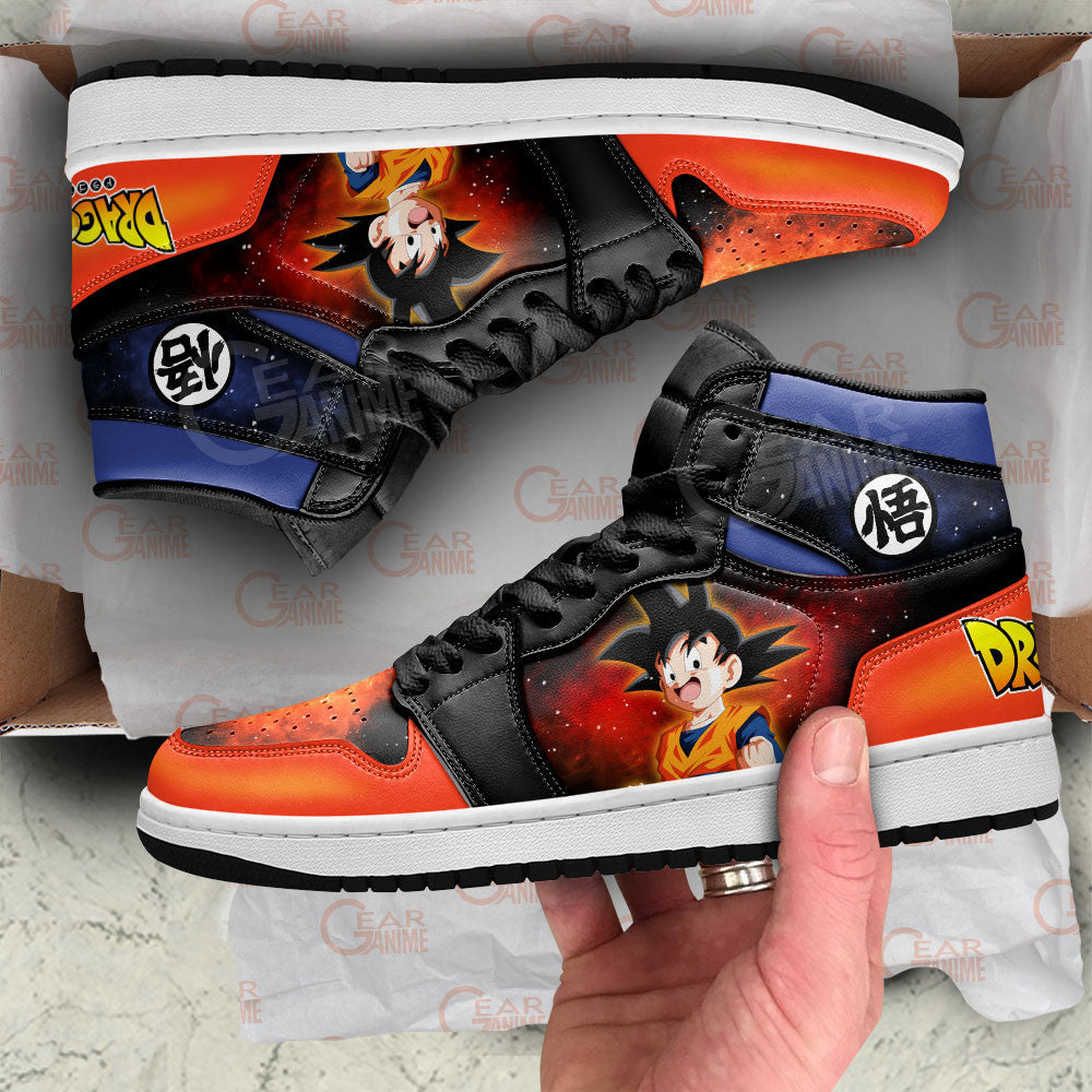 Goten J1 Sneakers - Custom Anime Design