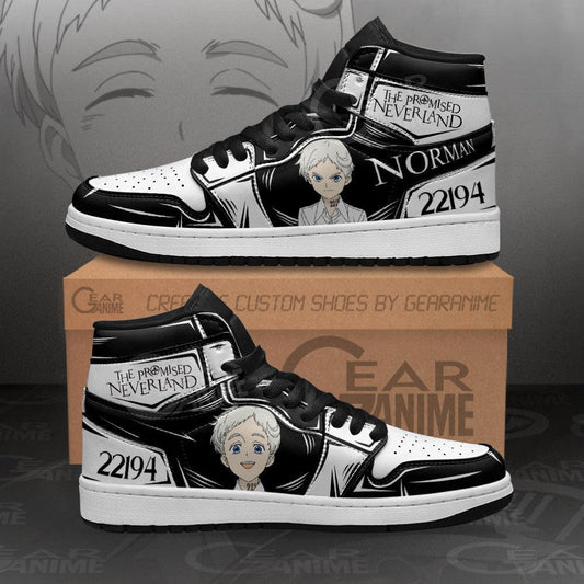 Norman Neverland Sneakers Custom Anime Shoes - 1 - GearAnime