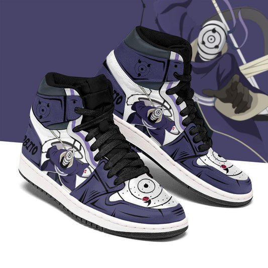 Uchiha Obito Sneakers Custom Anime Shoes - 1 - GearAnime
