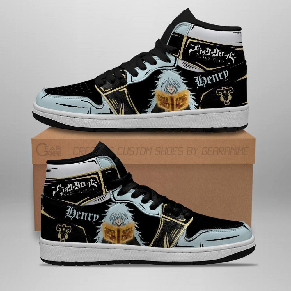 Black Bull Henry Sneakers Black Clover Anime Shoes - 2 - GearAnime