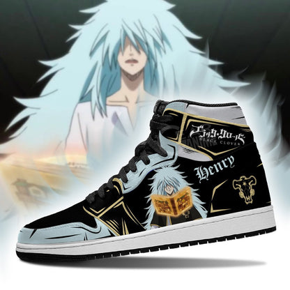 Black Bull Henry Sneakers Black Clover Anime Shoes - 3 - GearAnime