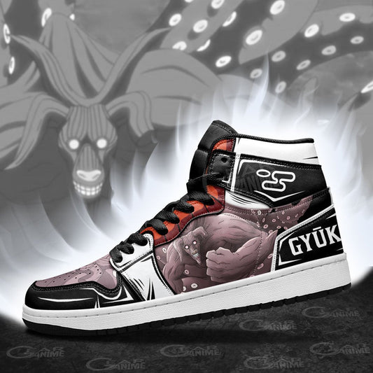 Gyuki Eight-Tails Beast Sneakers Custom Anime Shoes - 3 - GearAnime