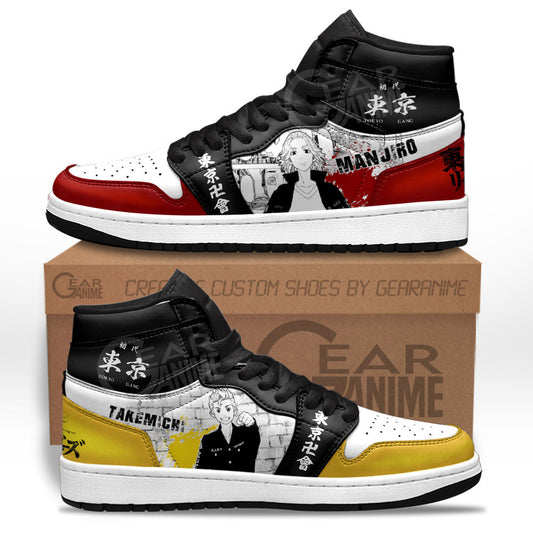 Takemichi and Mikey Sneakers Tokyo Revengers Custom Manga Anime ShoesGear Anime