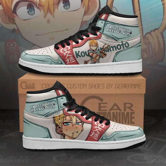 Kou Minamoto Sneakers Custom Anime Toilet-bound Hanako-kun Shoes - 1 - GearAnime