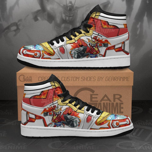 Burning Gundam Sneakers Custom Anime Gundam Shoes - 1 - GearAnime