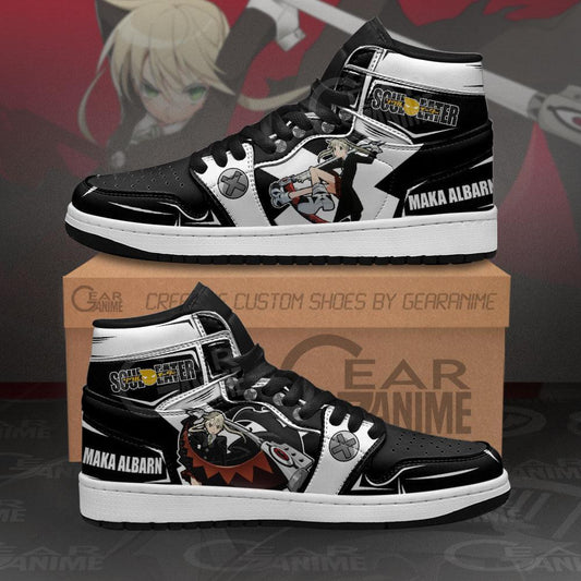 Maka Albarn Sneakers Soul Eater Custom Anime Shoes MN11 - 1 - GearAnime
