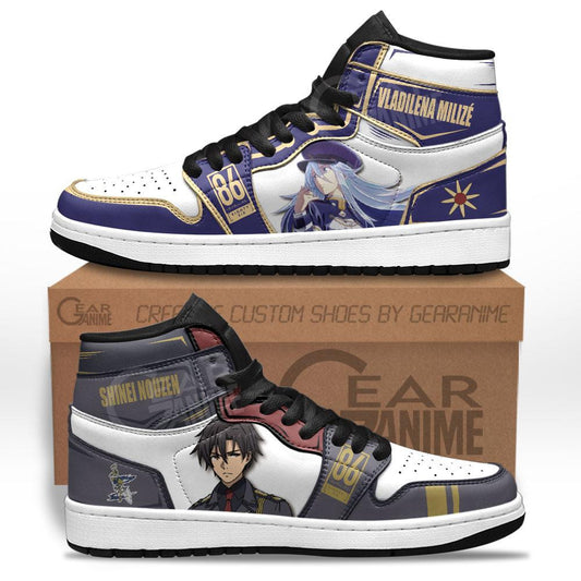 86 Eighty Six Vladilena Milize and Shinei Nouzen Sneakers Custom Anime Shoes - 1 - GearAnime