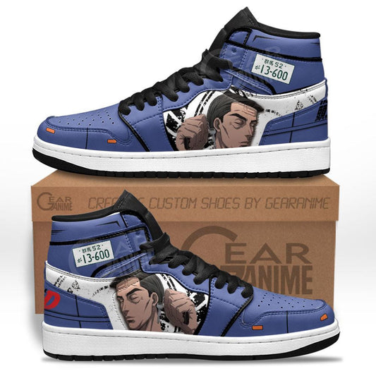 Initial D Bunta Fujiwara Sneakers Custom Anime Shoes - 1 - GearAnime