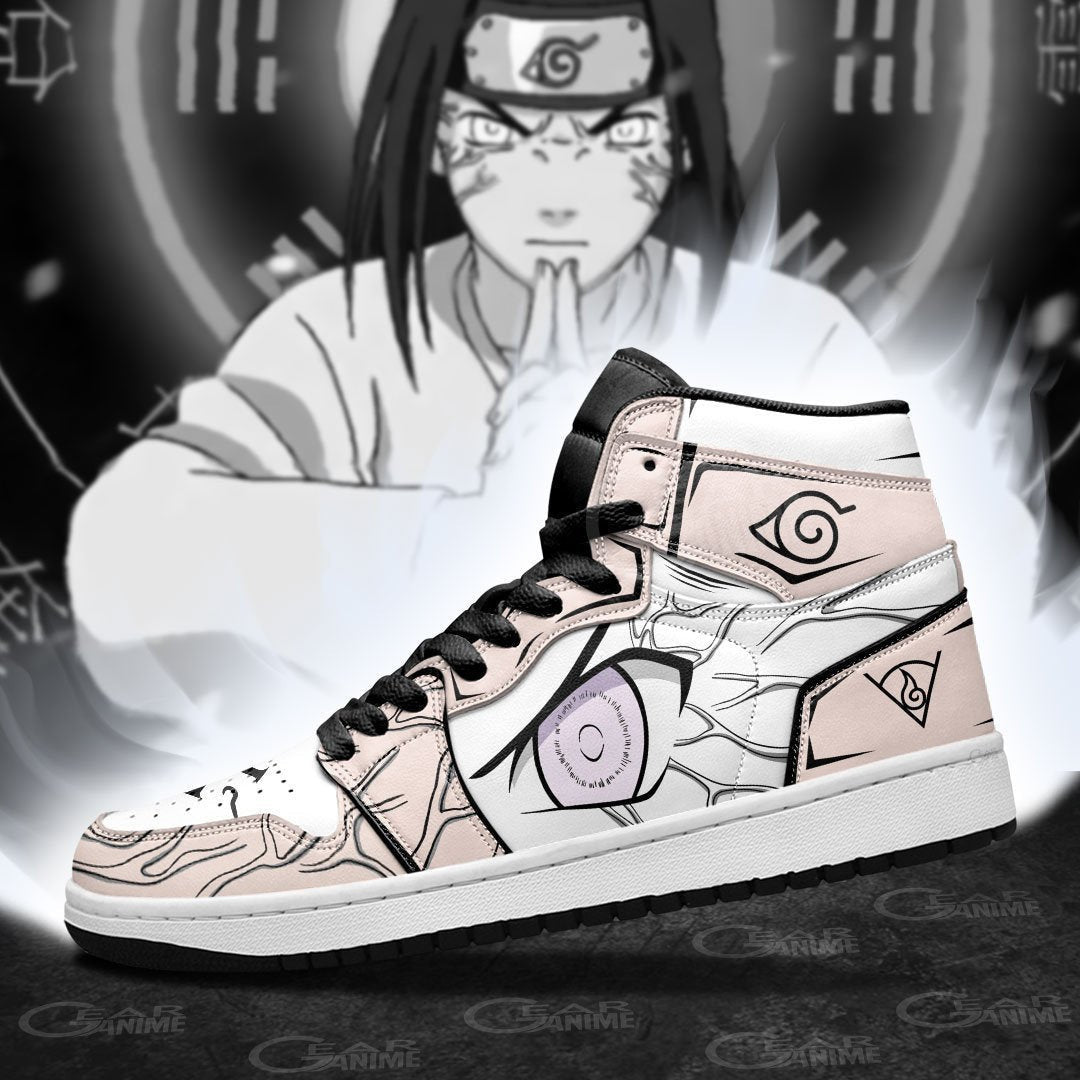 Neji Byakugan Eyes Sneakers Custom Anime Shoes - 4 - GearAnime