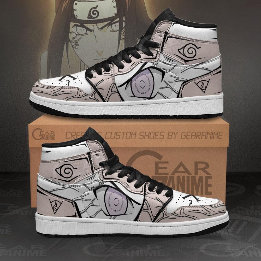 Neji Byakugan Eyes Sneakers Custom Anime Shoes - 1 - GearAnime