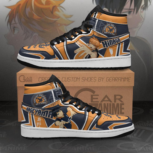 Kageyama and Hinata Sneakers Custom Haikyuu Anime Shoes - 1 - GearAnime