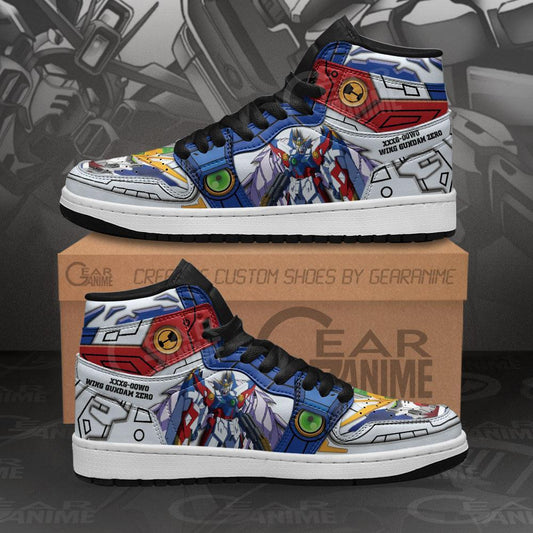 Gundam Sneakers Custom Anime XXXG-00W0 Wing Gundam Zero Shoes - 1 - GearAnime