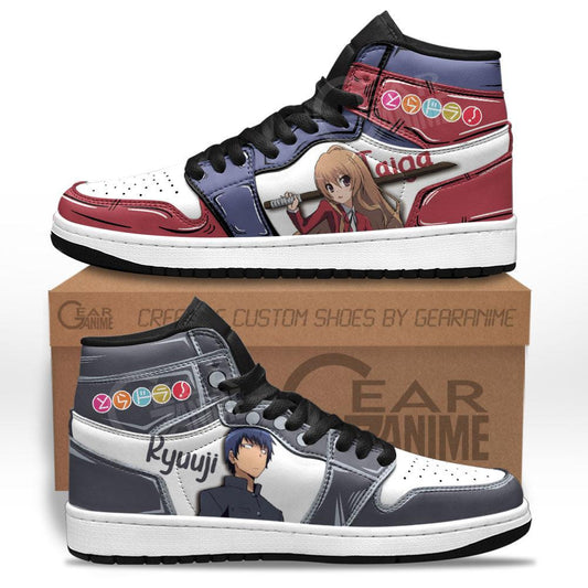 Toradora Takasu Ryuuji and Aisaka Taiga Sneakers Custom Anime Shoes - 1 - GearAnime