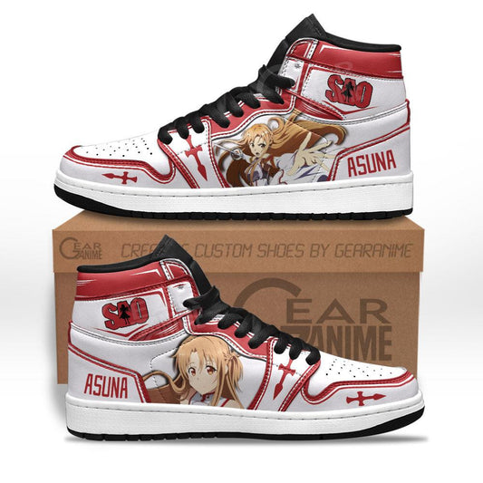 SAO Asuna Sneakers Custom Anime Sword Art Online Shoes - 1 - GearAnime