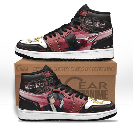 Tuxedo Mask Sneakers Custom Anime Sailor Moon Shoes - 1 - GearAnime