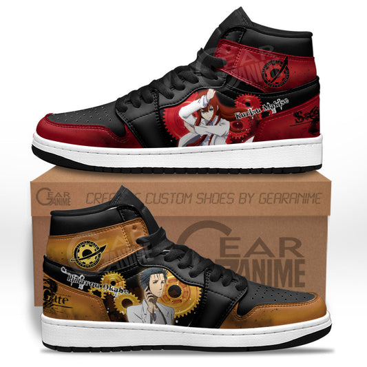 Kurisu Makise and Rintarou Okabe Sneakers Steins Gate Custom Anime ShoesGear Anime