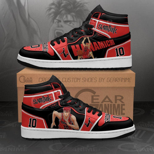 Hanamichi Sakuragi Sneakers Custom Anime Slam Dunk Shoes - 1 - GearAnime