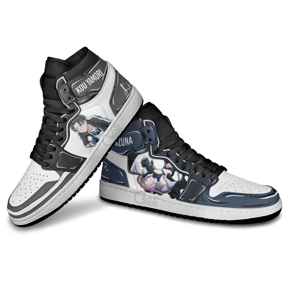 Yofukashi no Uta Kou Yamori and Nazuna Nanakusa J1s Sneakers Anime Custom