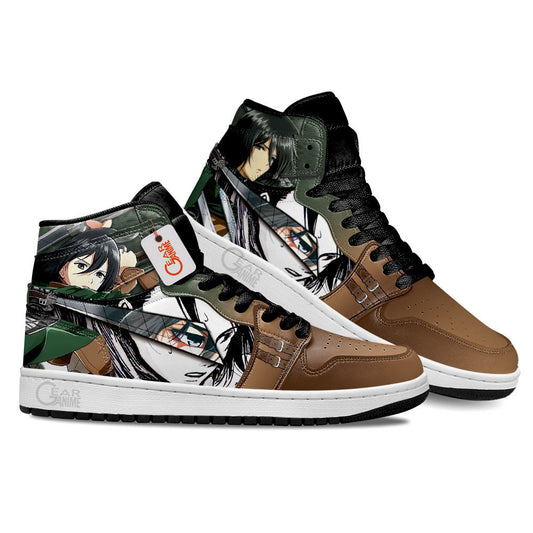 Mikasa Ackerman Anime Shoes Custom Sneakers MN2102 Gear Anime