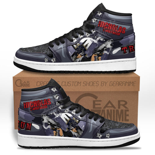 Nicholas D Wolfwood Sneakers Trigun Custom Anime Shoes for OtakuGear Anime