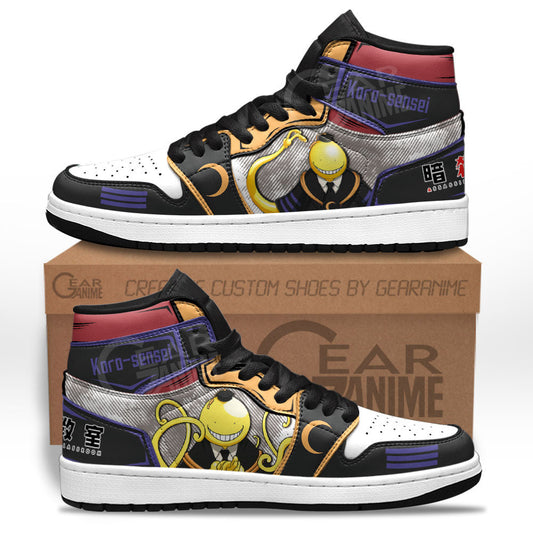 Koro Sensei Sneakers Custom Assassination Classroom Anime ShoesGear Anime