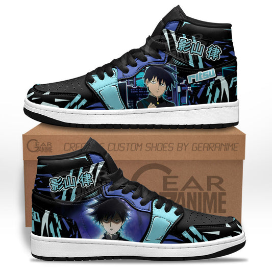 Ritsu Kageyama Sneakers Mob Psycho 100 Custom Anime Shoes for OtakuGear Anime