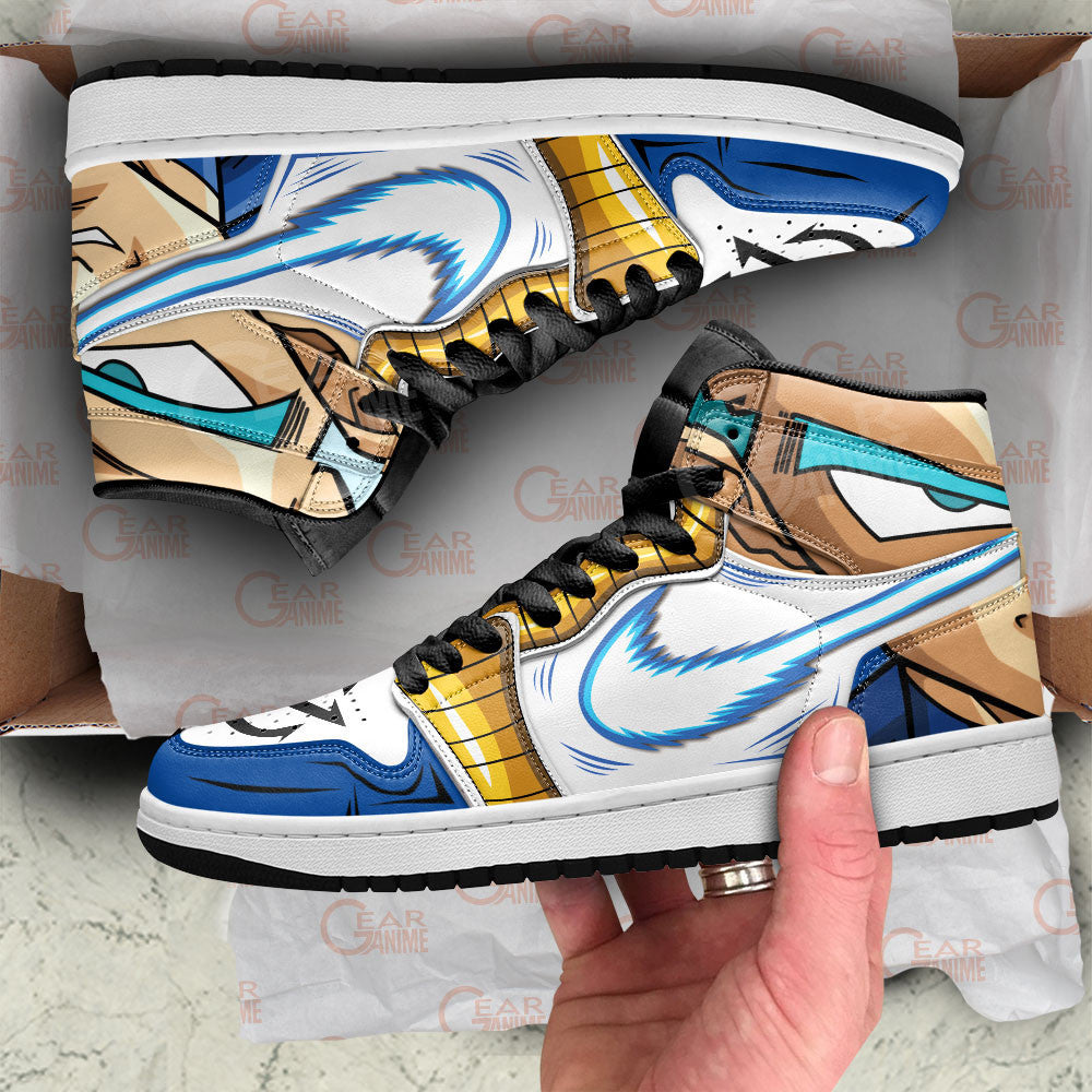 Vegeta J1 Sneakers - Custom Anime Design