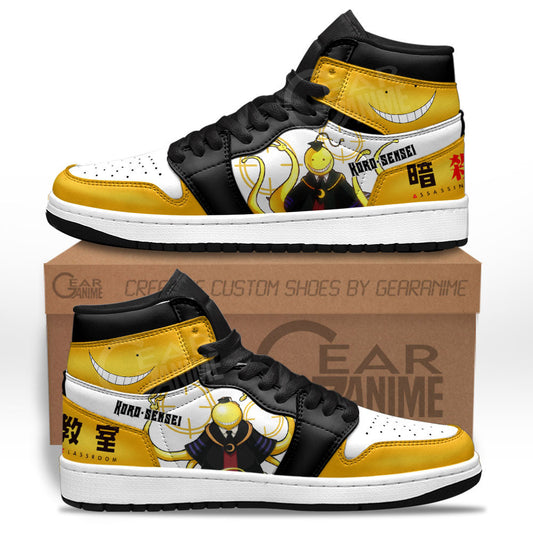 Koro Sensei Sneakers Assassination Classroom Custom Anime ShoesGear Anime