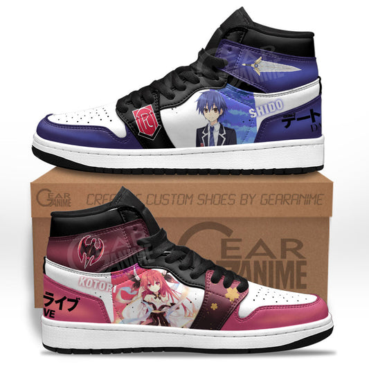 Kotori and Shido Sneakers Date A Live Custom Anime Shoes for OtakuGear Anime