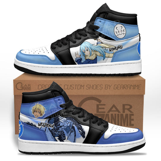 Rimuru Tempest and Veldora Sneakers Reincarnated as a Slime Custom Anime ShoesGear Anime