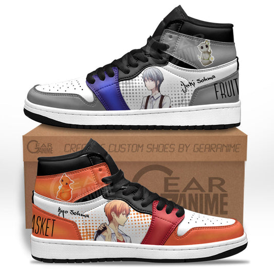Yuki Souma and Kyou Souma Sneakers Fruits Basket Custom Anime ShoesGear Anime