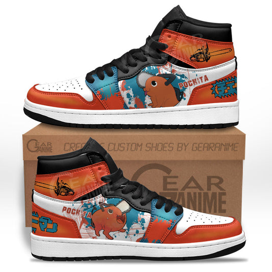 Pochita Sneakers Chainsaw Man Custom Anime Shoes for OtakuGear Anime