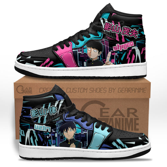 Ritsu Kageyama and Shigeo Kageyama Sneakers Mob Psycho 100 Custom Anime ShoesGear Anime
