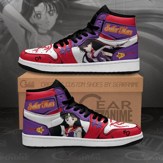 Sailor Mars Sneakers Sailor Moon Anime Shoes MN11 - 1 - GearAnime