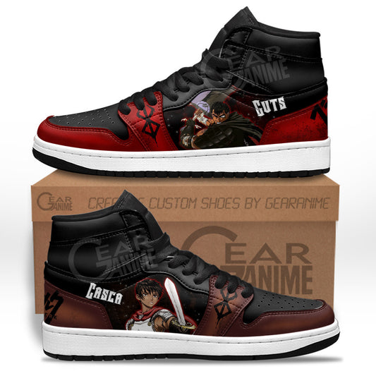 Casca and Guts Sneakers Berserk Custom Anime Shoes For OtakuGear Anime