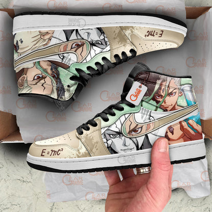 Dr Stone Senku Ishigami Custom Anime Shoes MN2102 Gear Anime